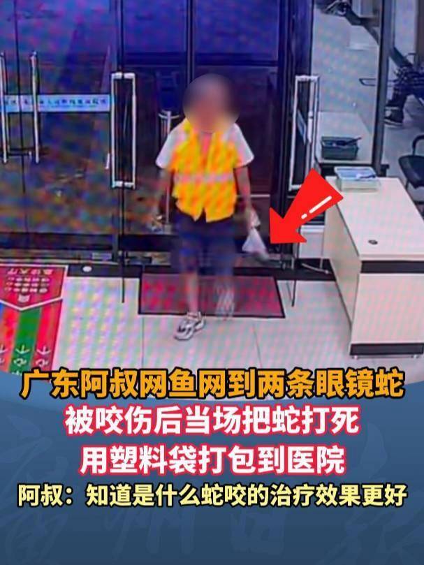 廣東62歲阿叔網(wǎng)魚(yú)網(wǎng)到2條眼鏡蛇，被咬傷后當(dāng)場(chǎng)打死，并打包提進(jìn)醫(yī)院:金屬制品廠
